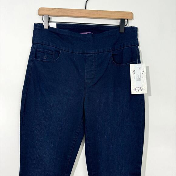 Gloria Vanderbilt Women’s Size 8 Kansas Blue Amanda Pull On Slimming Jeans New - Picture 3 of 11